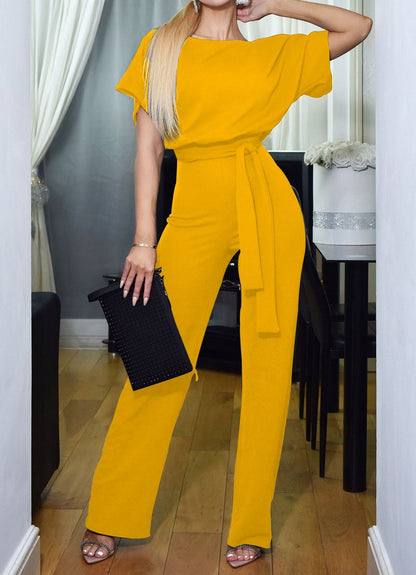 Elegante jumpsuit met riem voor vrouwen
