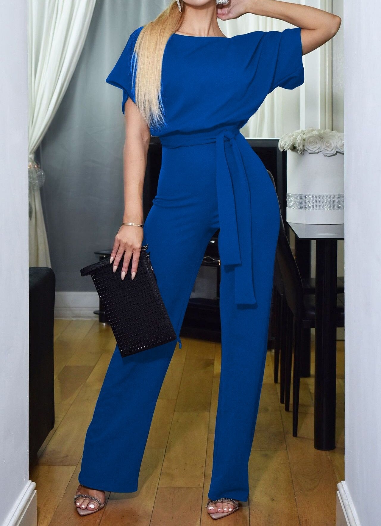 Elegante jumpsuit met riem voor vrouwen