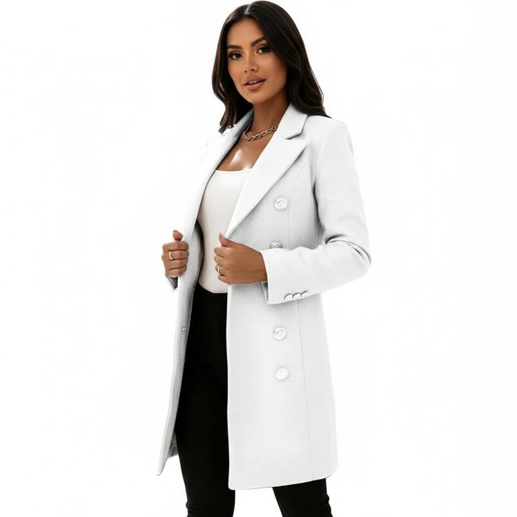 Elegante lange dames mantel – Celeste