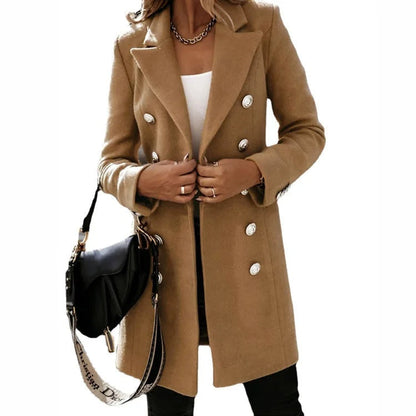 Elegante lange dames mantel – Celeste