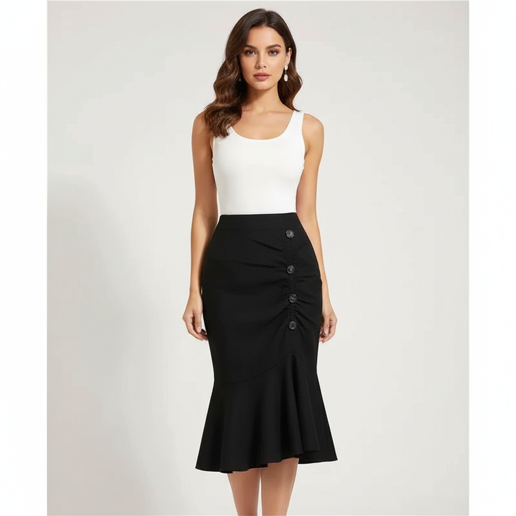 Elegante midi rok voor dames – Juliette