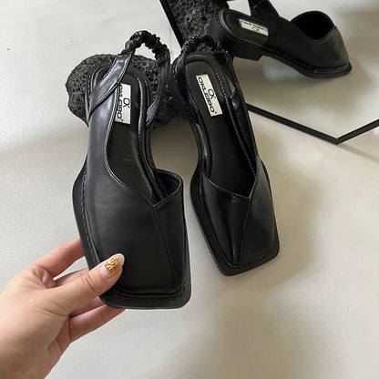 Elegante sandalen met vierkante neus voor dames - Lea