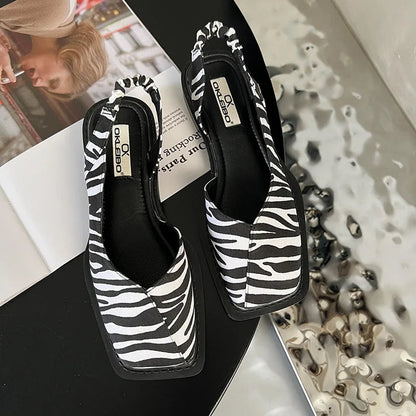 Elegante sandalen met vierkante neus voor dames - Lea