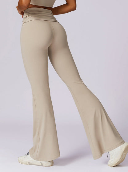 Elvira | Hoge Taille Leggings met Gerimpelde Tailleband