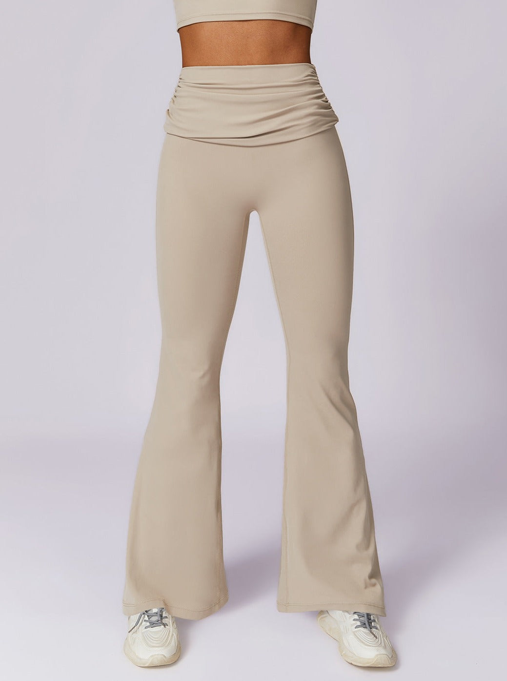 Elvira | Hoge Taille Leggings met Gerimpelde Tailleband