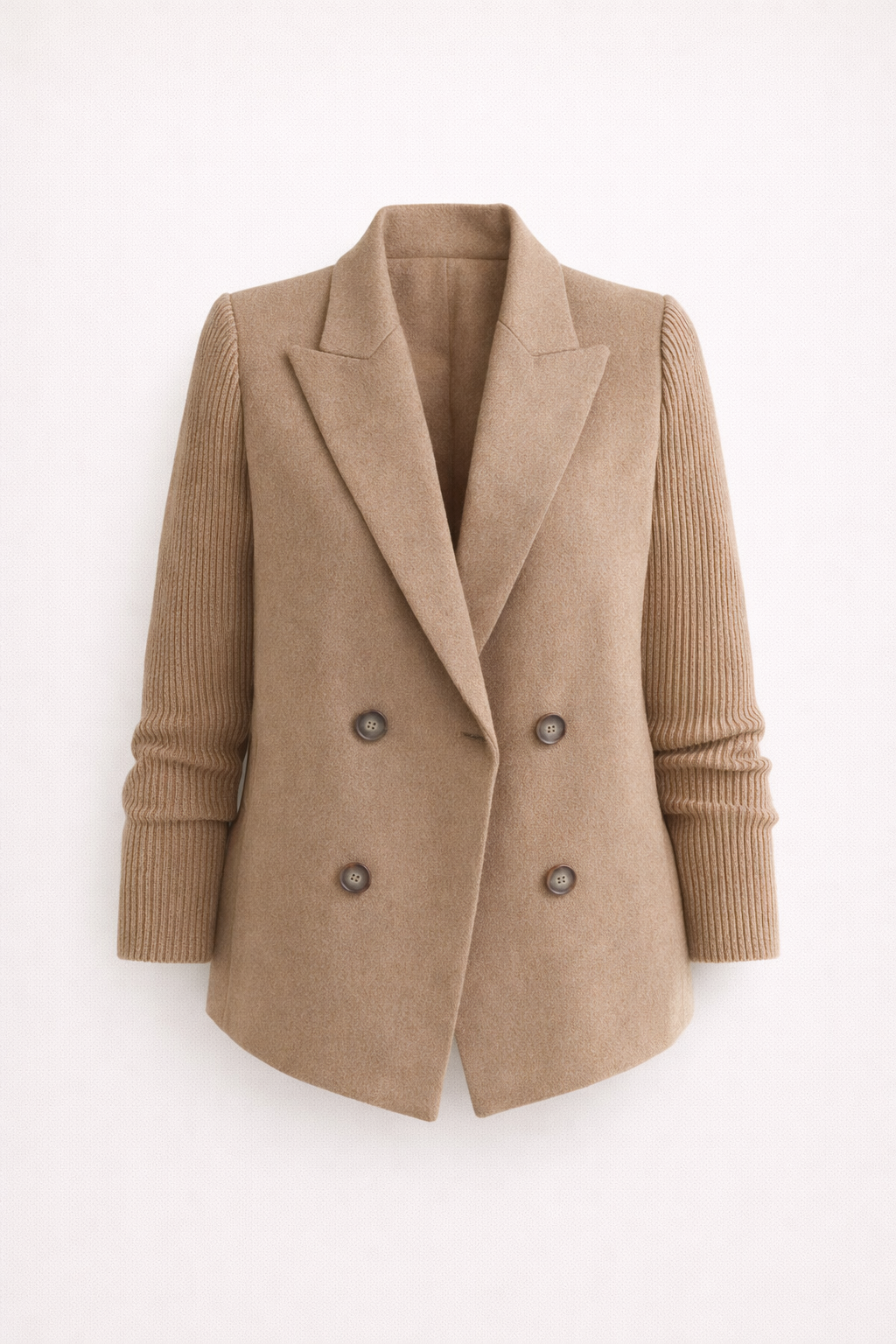 Éloïse Knit Sleeve Tailored Blazer