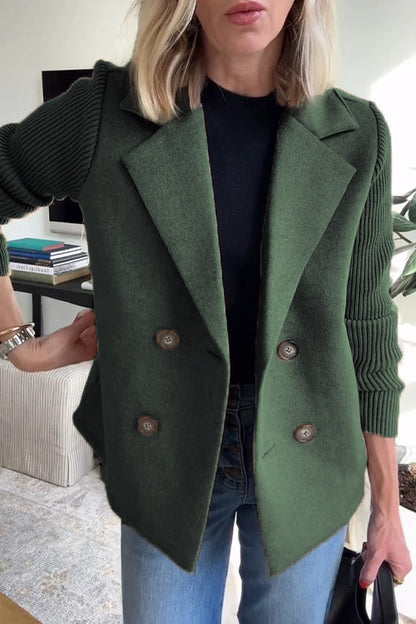 Éloïse Knit Sleeve Tailored Blazer