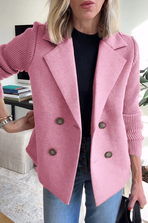 Éloïse Knit Sleeve Tailored Blazer