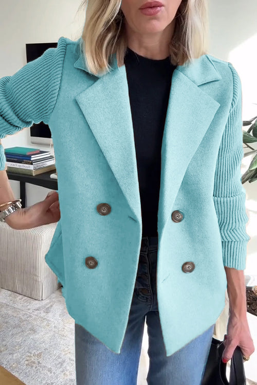 Éloïse Knit Sleeve Tailored Blazer