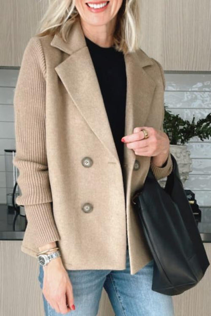 Éloïse Knit Sleeve Tailored Blazer