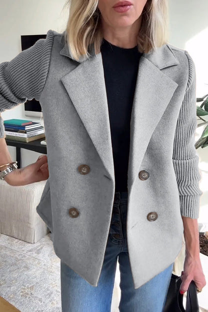 Éloïse Knit Sleeve Tailored Blazer