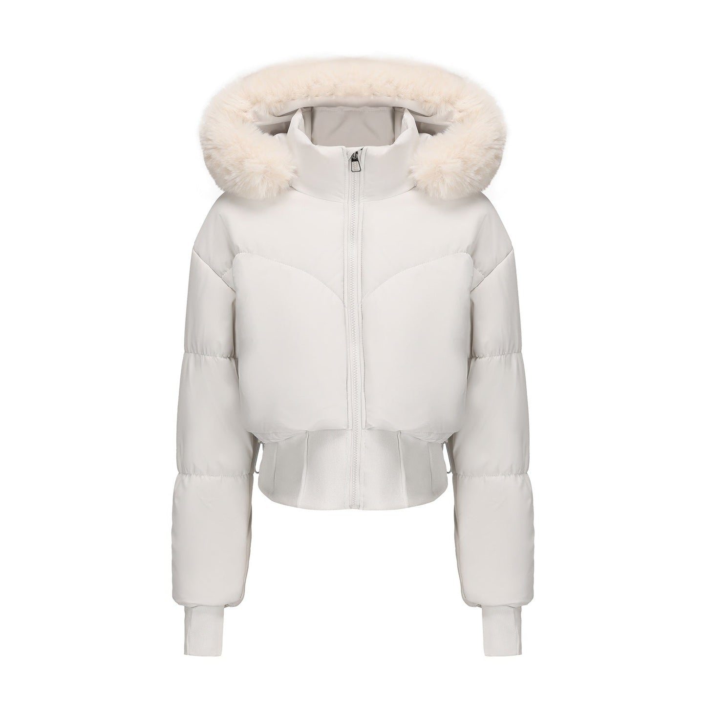 Parker Cropped Luxe Puffer Jacket | Krachtige elegantie met een verfijnde edge