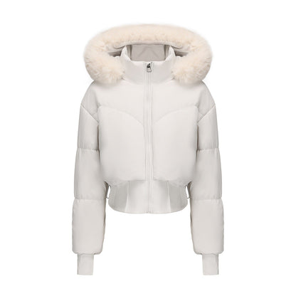 Parker Cropped Luxe Puffer Jacket | Krachtige elegantie met een verfijnde edge