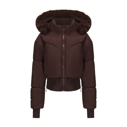Parker Cropped Luxe Puffer Jacket | Krachtige elegantie met een verfijnde edge