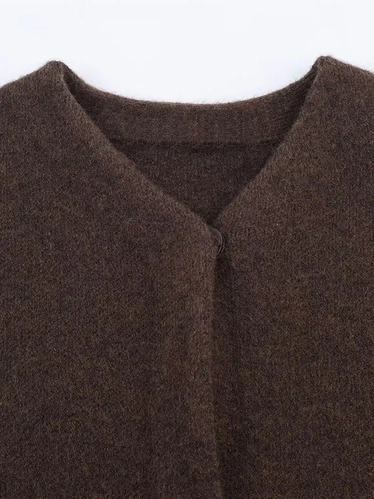 Faux fur trim jacket dames – Margot