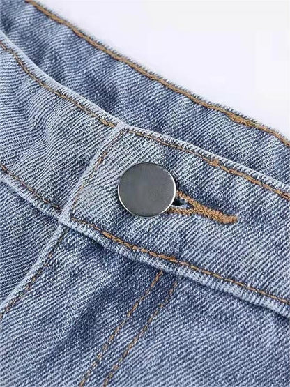 Flare jeans met sterdetail
