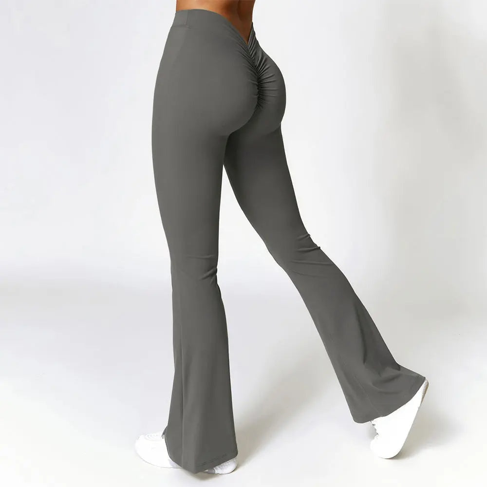 Flared dames yoga legging met shaping effect – Luna
