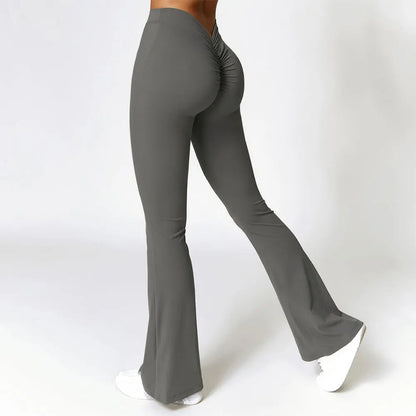 Flared dames yoga legging met shaping effect – Luna
