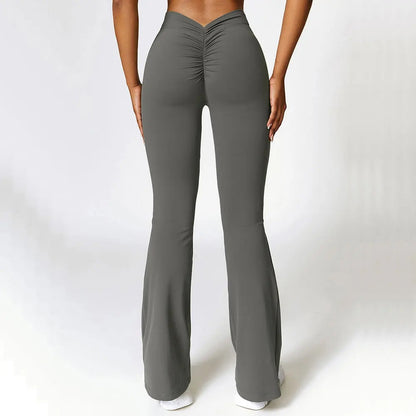 Flared dames yoga legging met shaping effect – Luna