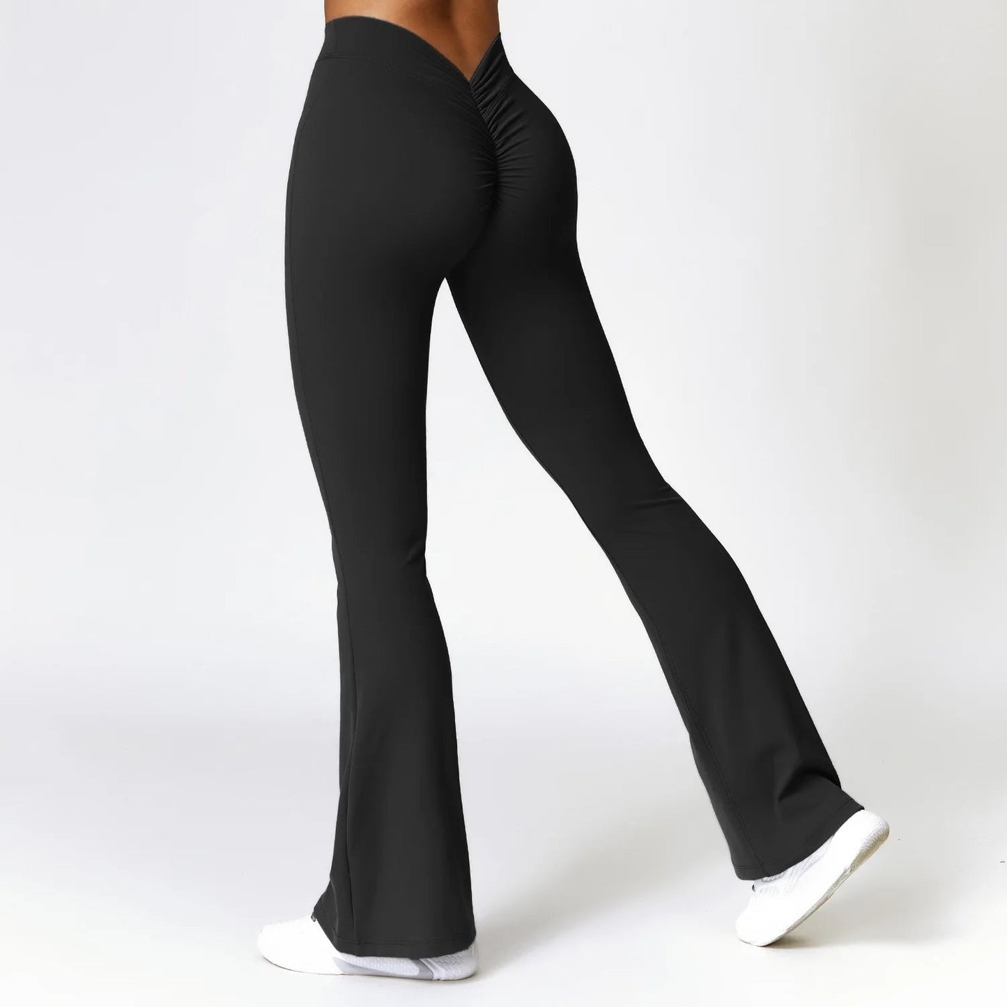Flared dames yoga legging met shaping effect – Luna
