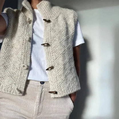 Gebreid dames vest - Lina