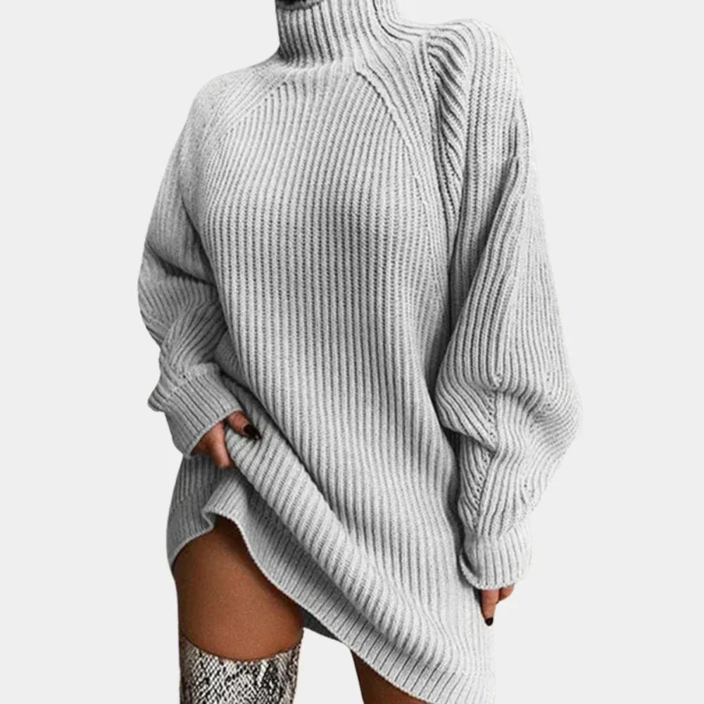 Gebreide oversized trui met col – Amélie