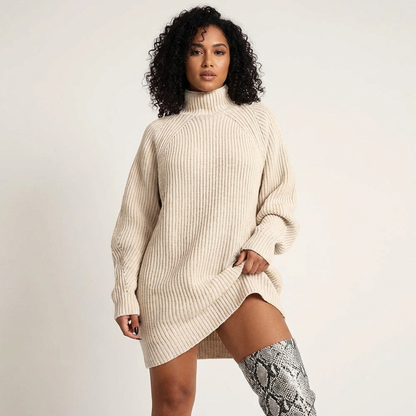 Gebreide oversized trui met col – Amélie