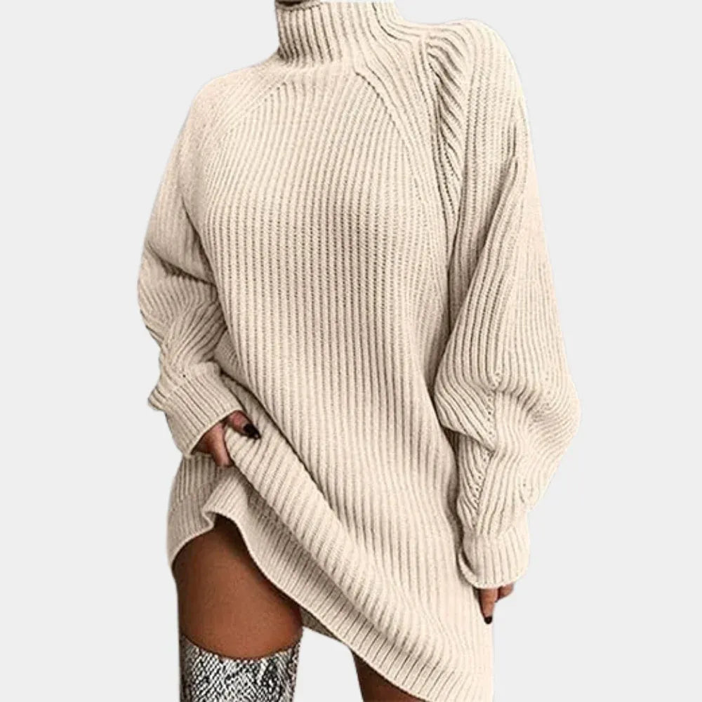 Gebreide oversized trui met col – Amélie