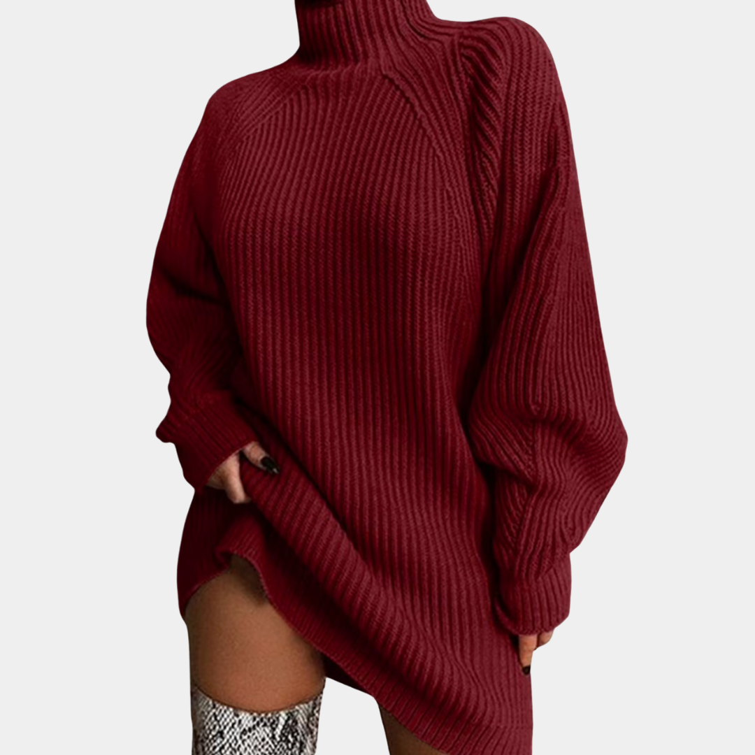 Gebreide oversized trui met col – Amélie