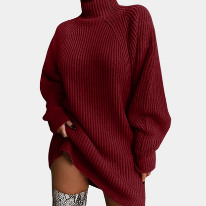 Gebreide oversized trui met col – Amélie