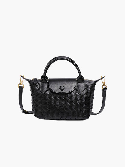 Gemma | Gevlochten Mini-Tas van Kunstleer