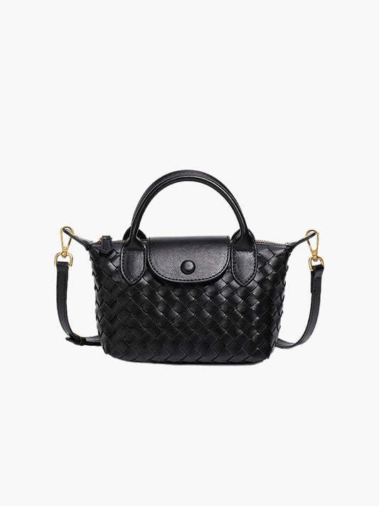 Gemma | Gevlochten Mini-Tas van Kunstleer