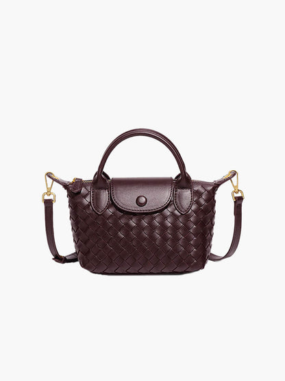Gemma | Gevlochten Mini-Tas van Kunstleer