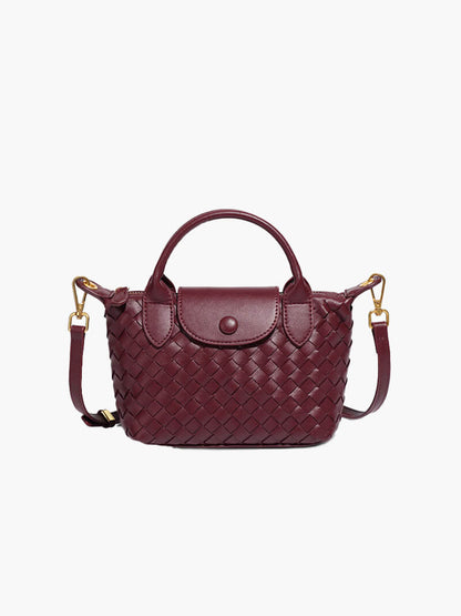 Gemma | Gevlochten Mini-Tas van Kunstleer