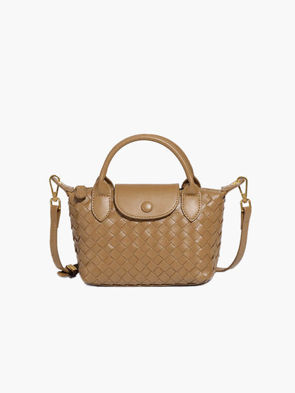 Gemma | Gevlochten Mini-Tas van Kunstleer