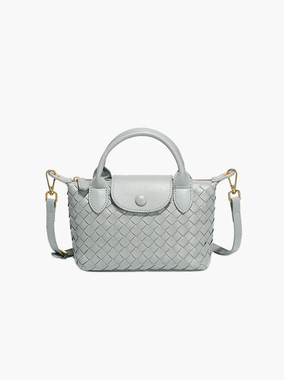 Gemma | Gevlochten Mini-Tas van Kunstleer