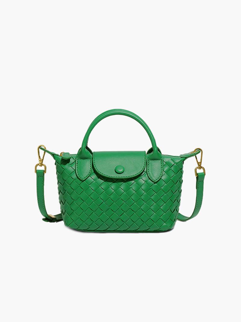Gemma | Gevlochten Mini-Tas van Kunstleer