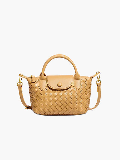 Gemma | Gevlochten Mini-Tas van Kunstleer