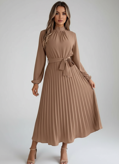 Geplooide midi jurk voor dames