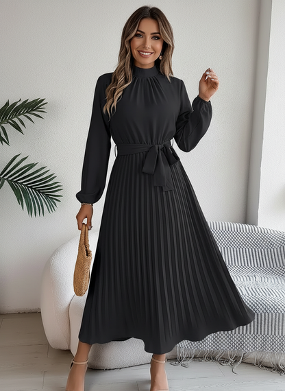 Geplooide midi jurk voor dames