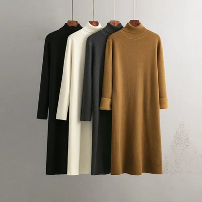 Geribde fleece coljurk dames met stretch – Alina