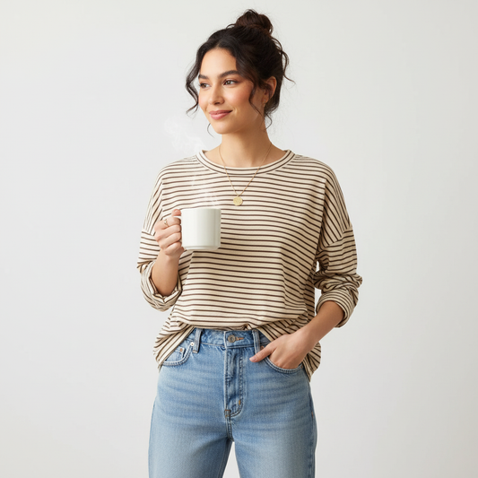 Gestreepte dames top  – Heritage