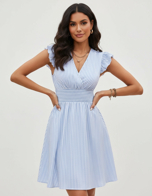 Gestreepte zomerjurk dames – Lunéa