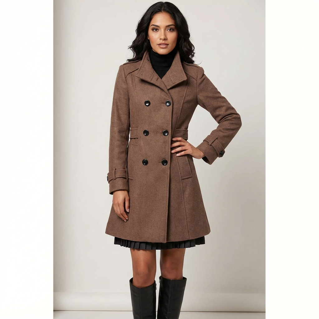 Getailleerde winterjas voor dames - Elena