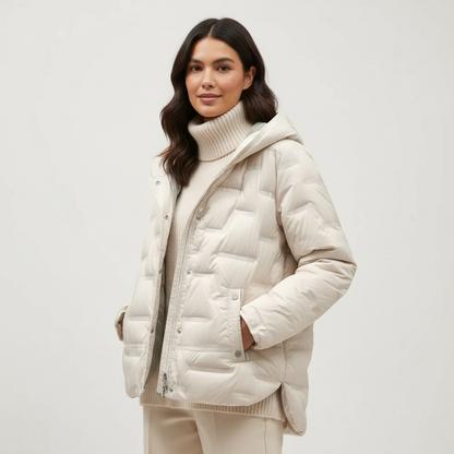 Gewatteerde dames puffer jas met capuchon – Heritage