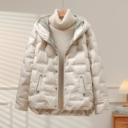 Gewatteerde dames puffer jas met capuchon – Heritage