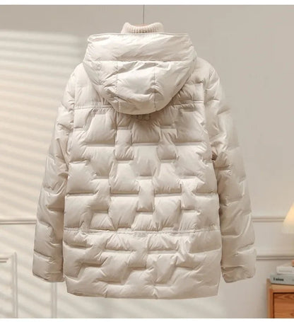 Gewatteerde dames puffer jas met capuchon – Heritage