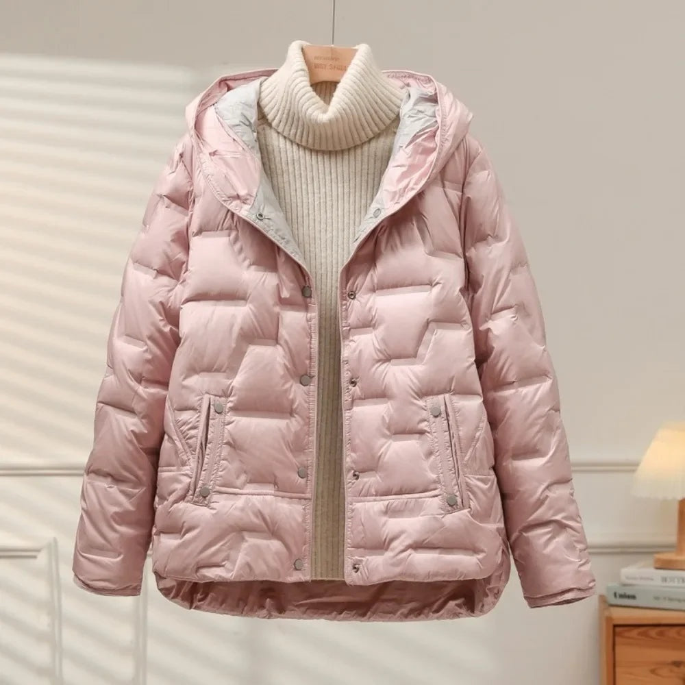 Gewatteerde dames puffer jas met capuchon – Heritage