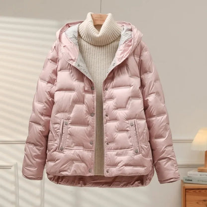 Gewatteerde dames puffer jas met capuchon – Heritage