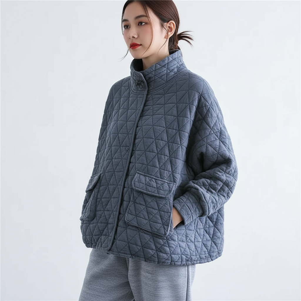 Gewatteerde oversized pullover dames – Camille